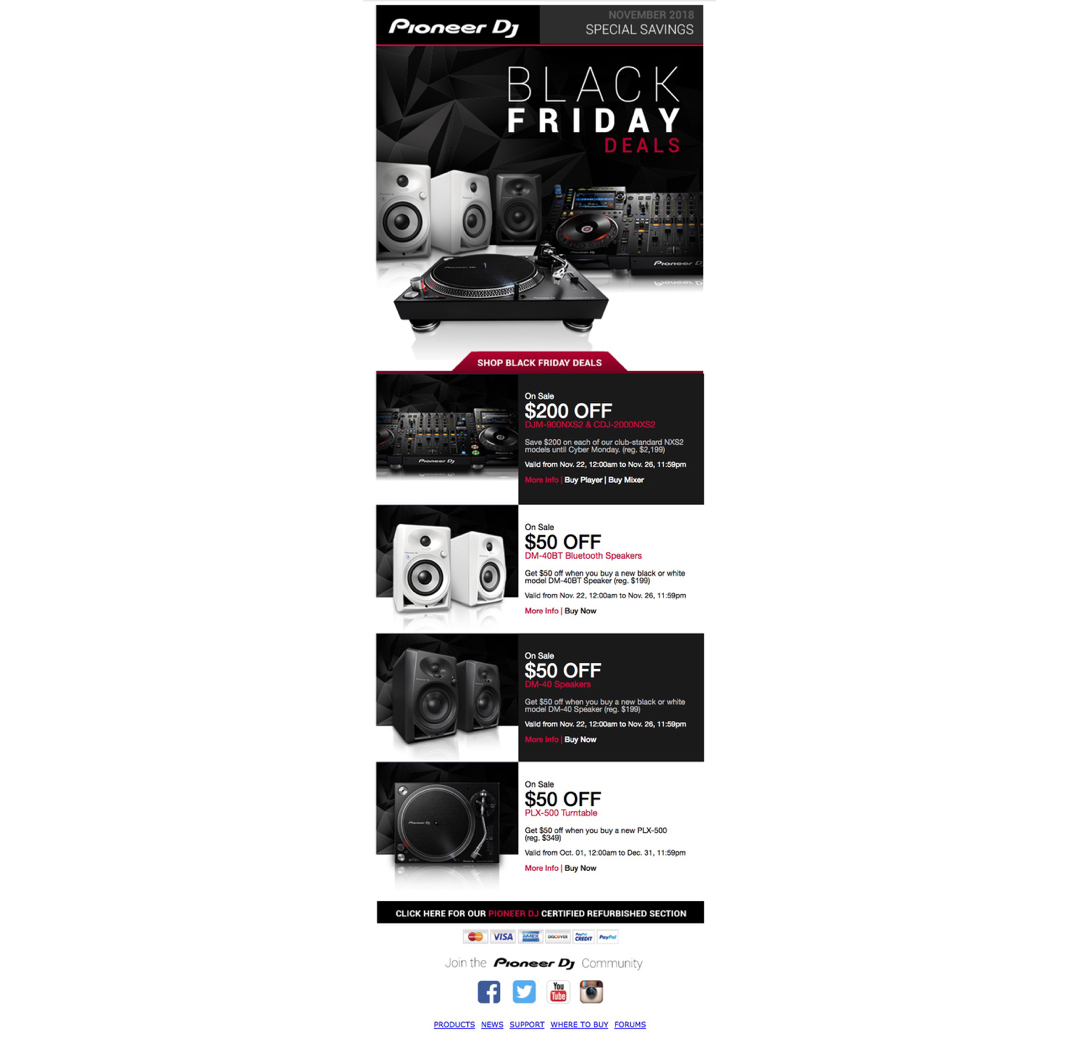 Pioneer DJ Black Friday Sale